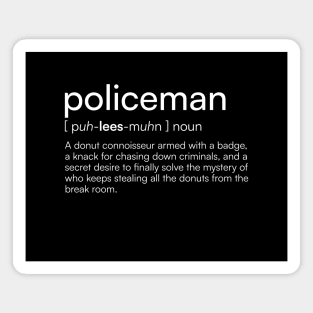 Policeman Definition Magnet